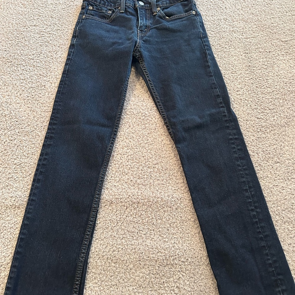 Levi's Men's Dark Blue Slim Straight Jeans